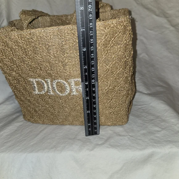 Tan Woven Tote Bag Promo Dior - Picture 6 of 8